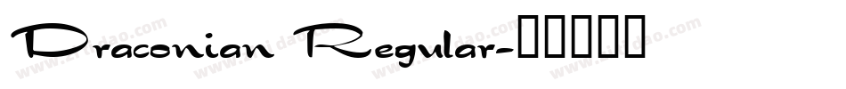 Draconian Regular字体转换